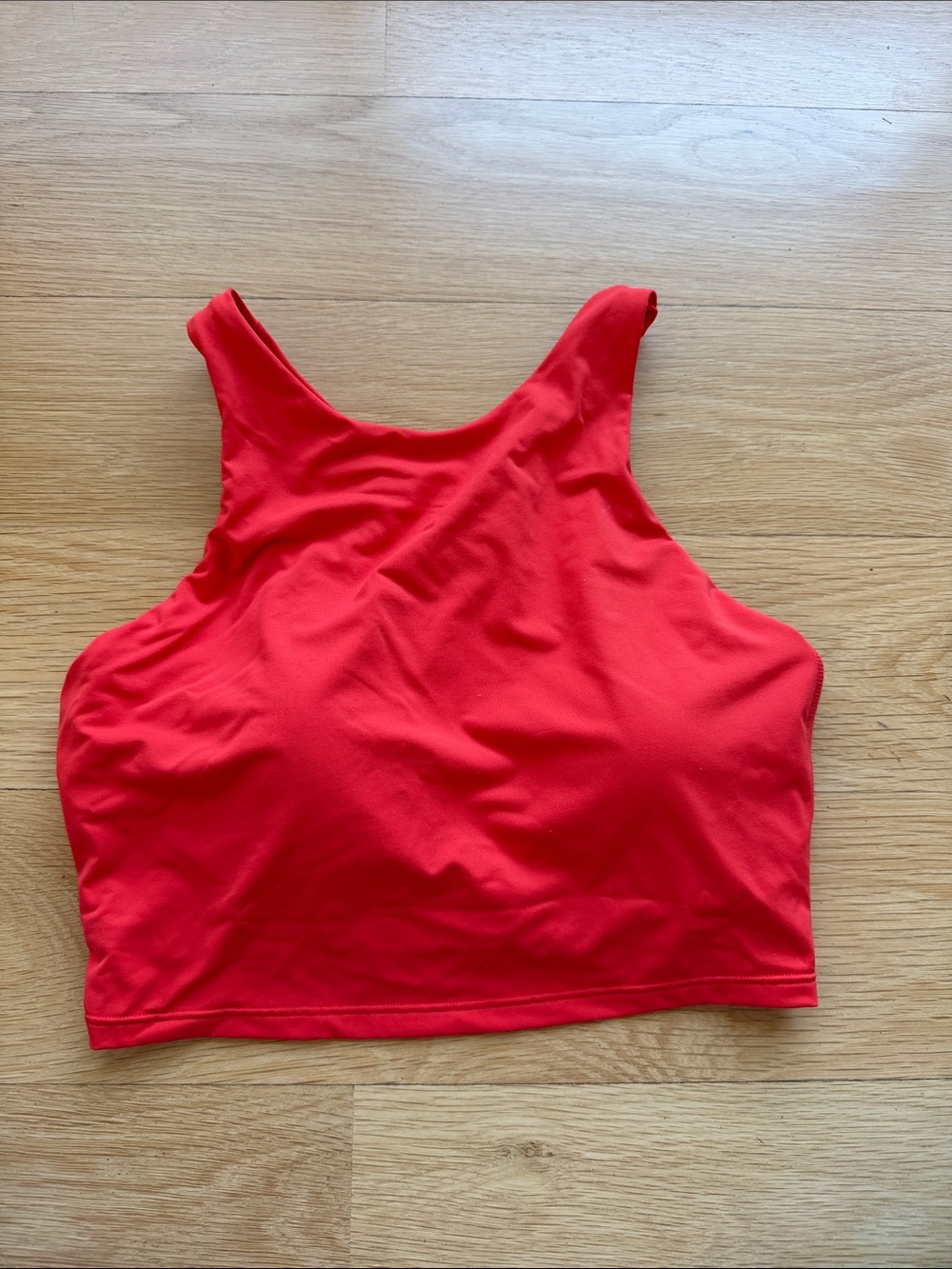 Athleta Red High Neck Bikini Top